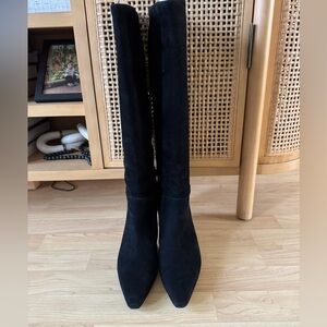 Jcrew Stevie knee high boot suede- black size 9.5